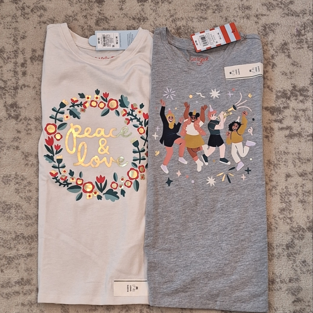 Cat & Jack long sleeve tees, set of 2